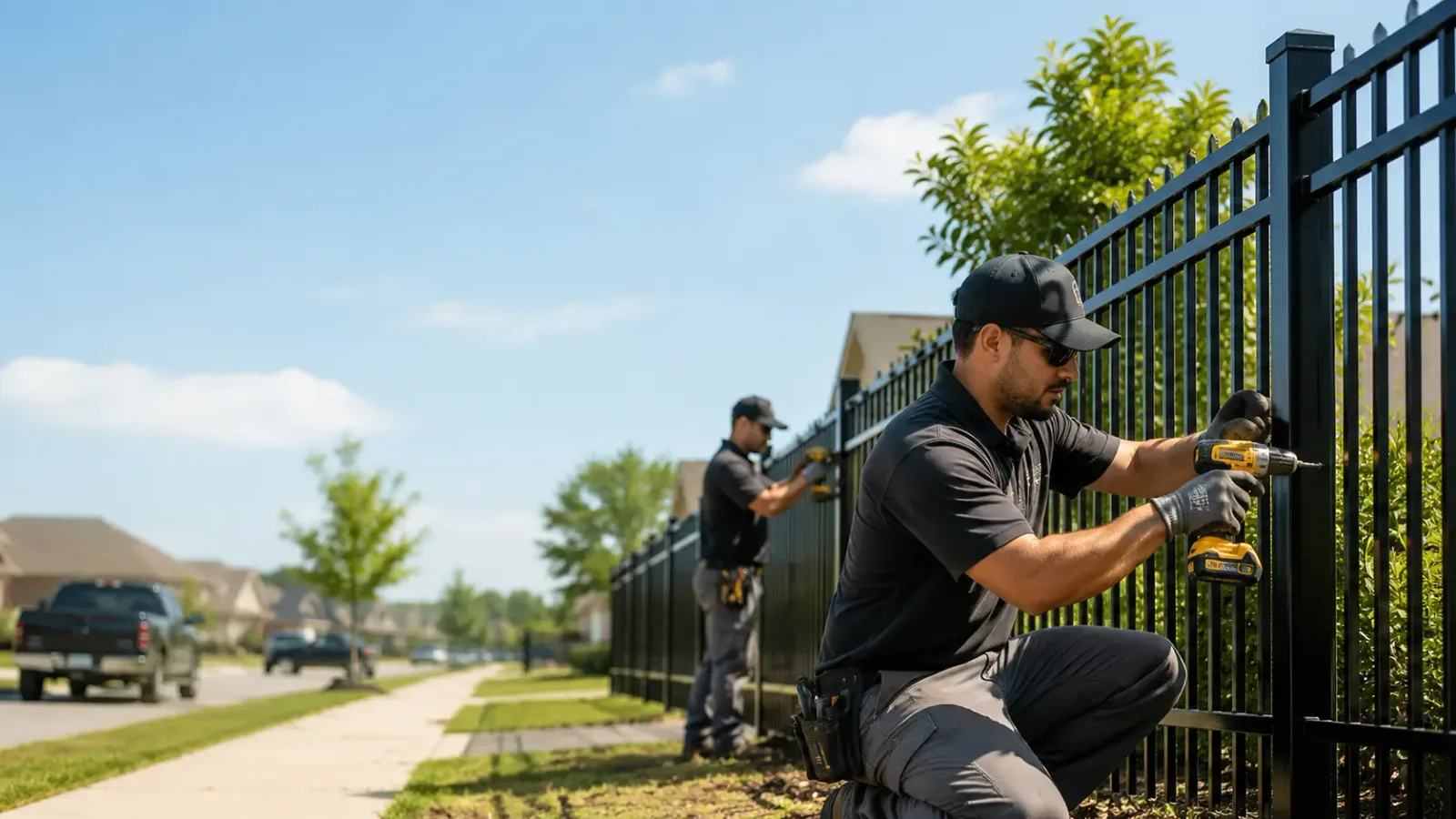 Metal Fence Installation in Framingham, MA